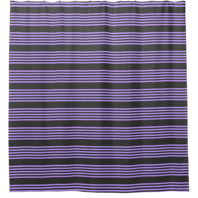 Purple and charcoal five stripe pattern (Front)