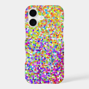 Purple and Coral Abstract Shapes Pattern