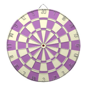 Purple And Cream Beige Color Dartboard