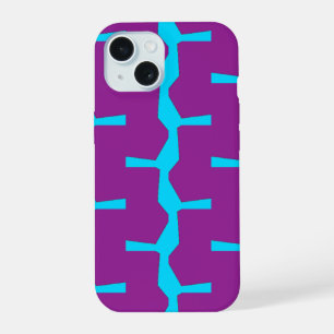 Purple and Cyan Geometric Modern Phone Case