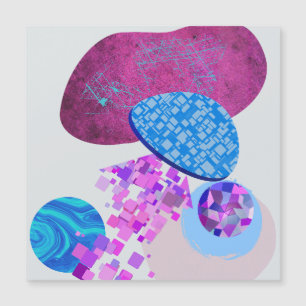 Purple And Cyan Modern Shapes