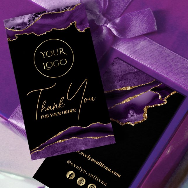 Purple and gold agate package insert (Creator Uploaded)