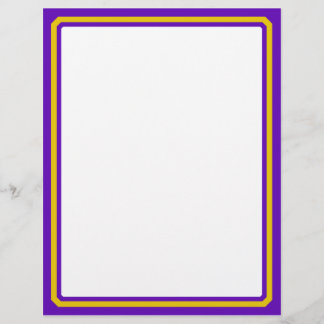 Purple And Gold Border Trim