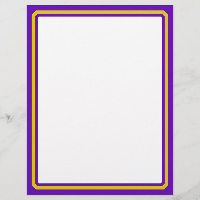 Purple And Gold Border Trim (Front)