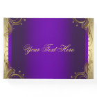 Purple and Gold Guest Book