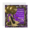 Purple and Gold High Heels Womans Birthday Party