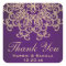 PURPLE AND GOLD INDIAN INSPIRED THANK YOU LABEL