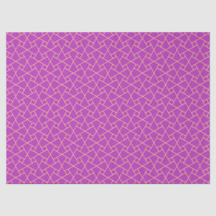 Purple and Gold Islamic Pattern Tissue Paper