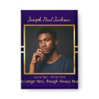 Purple and Gold Keepsake Photo Button