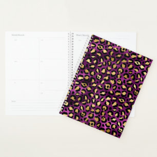 Purple and Gold Leopard Series Design 1 Planner
