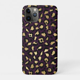 Purple and Gold Leopard Series Design 2 iPhone 11 Pro Case