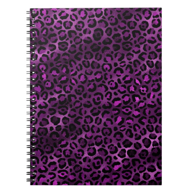 Purple and Gold Leopard Series Design 3 Notebook (Front)