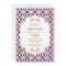 Purple and Gold Moroccan Bridal Shower Invites