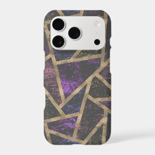 Purple and gold mosaic pattern
