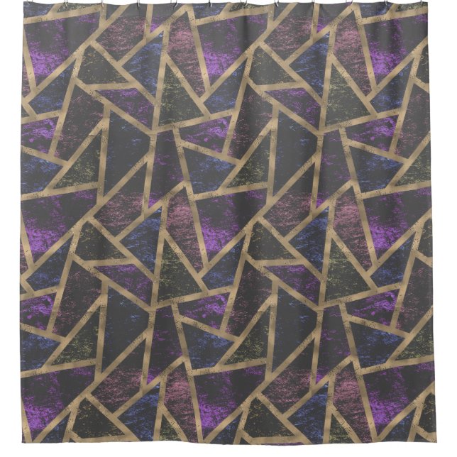 Purple and gold mosaic pattern (Front)