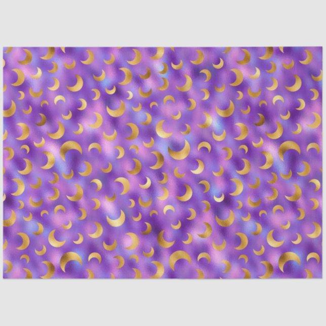 Purple and Gold Series Design 15 Tissue Paper (Front)