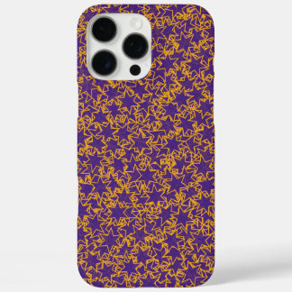 Purple and Gold Star Team Spirit Sports Colours iPhone 16 Pro Max Case