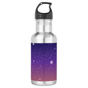 Purple and Gold Starry Sunset Sky 532 Ml Water Bottle