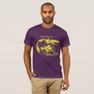 Purple and Gold "The Bayou" vintage style tee! T-Shirt