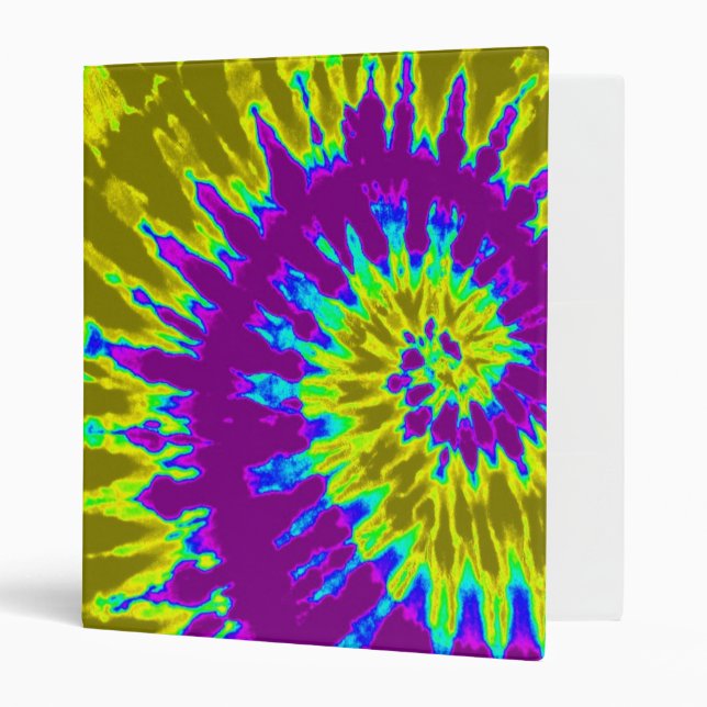 Purple and Gold Tie Dye Binder (Front/Inside)