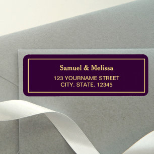 Purple and Gold Wedding