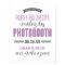 Purple and Gray Banner Photo Booth Wedding