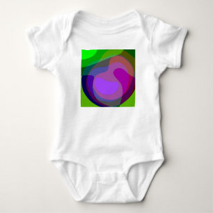 Purple And Green 403 Baby Bodysuit