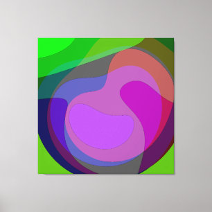 Purple And Green 403 Canvas Print