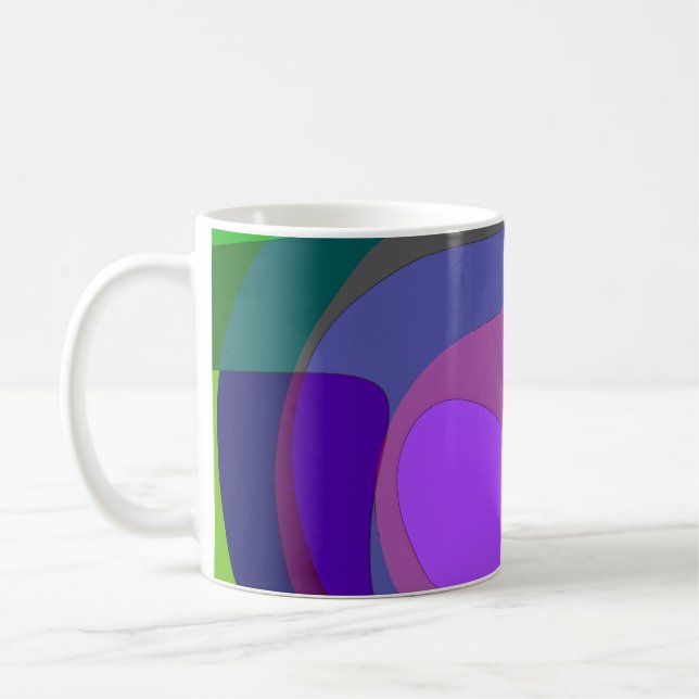 Purple And Green 403 Coffee Mug (Left)
