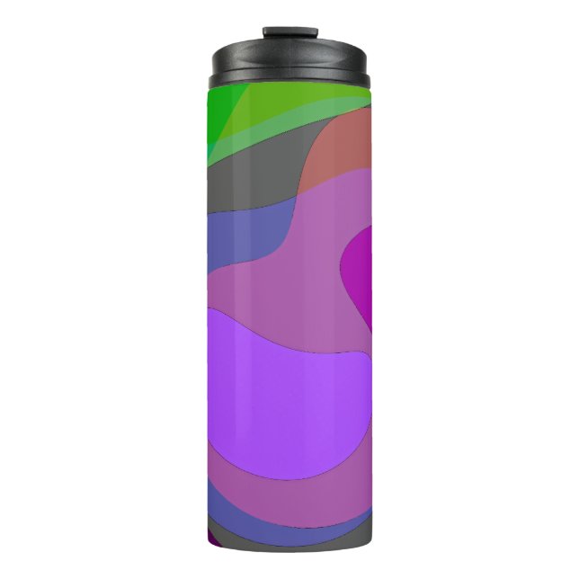 Purple And Green 403 Thermal Tumbler (Front)