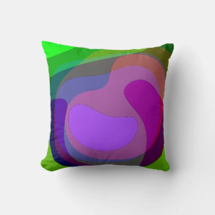 Purple And Green 403 Throw Pillow