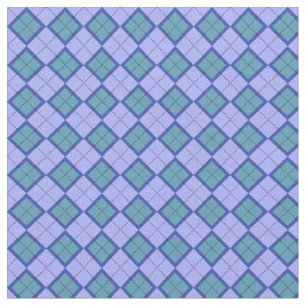 Purple and Green Diamond Plaid Pattern Fabric