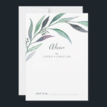 Purple and Green Eucalyptus Wedding Advice Card<br><div class="desc">This purple and green eucalyptus wedding advice card is perfect for a modern outdoor wedding and can be used for any event. The simple and elegant botanical design features watercolor greenery with accents of lavender and dark purple. These advice cards can be used as a guestbook alternative for a wedding...</div>