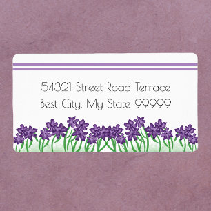 Purple and Green Floral Greenerenery Adresse de re
