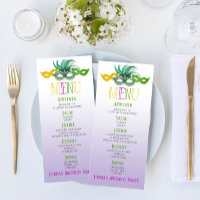 Purple and Green Masquerade Birthday Party