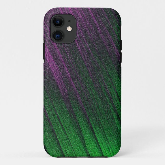 Purple and Green Metallic Frost Phone Case (Back)