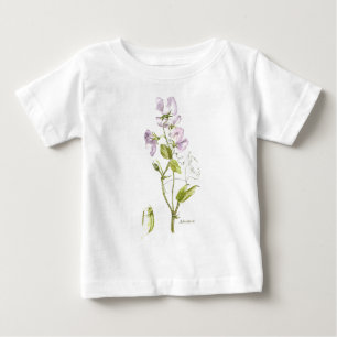 purple and green sweet pea baby T-Shirt