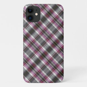 Purple and Grey Plaid iPhone 11 Case
