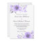 Purple and Grey Watercolor Anemone Wedding