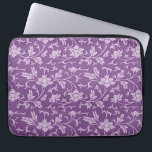 Purple and lavender floral pattern laptop sleeve<br><div class="desc">Purple and lavender floral pattern,  popular flower design.</div>