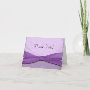 Purple and Lavender Floral Wedding Thank You Cards