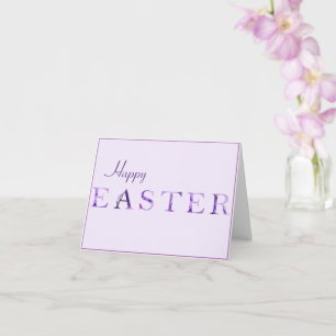 Purple and Lavender Foliage Easter Greeting Card