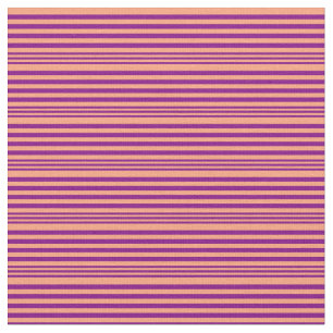 Purple and Light Salmon Stripes/Lines Pattern Fabric