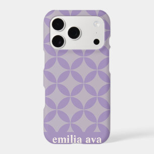 Purple and Lilac Mid Century Modern Personalized