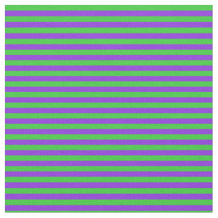 Purple and Lime Green Coloured Lined Pattern Fabric