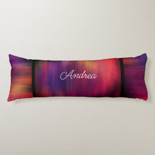 purple and magenta bold bright abstract add text body pillow