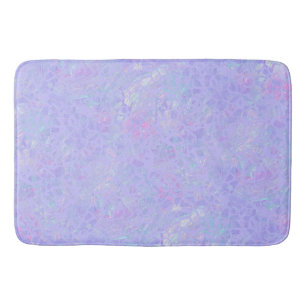 Purple and Multicolor Flakes Bath Mat