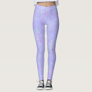 Purple and Multicolor Flakes Leggings