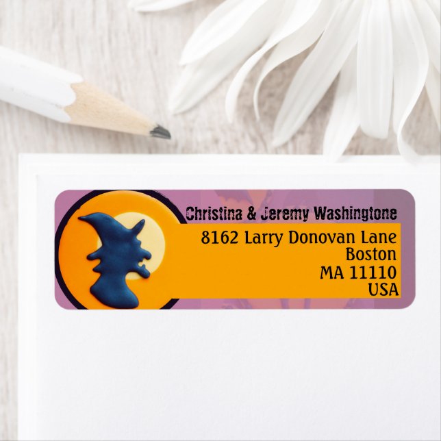 Purple and orange aesthetic Halloween witch custom (Insitu)