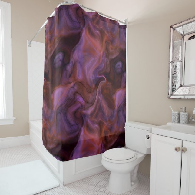 purple and orange Marble abstract (In Situ)